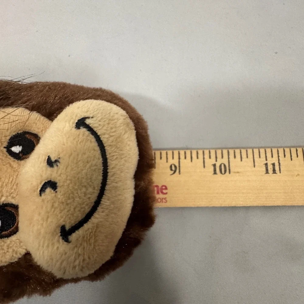Build-A-Bear Monkey Slippers Kids Size 1-3 Brown Sherpa Lined New No Tags